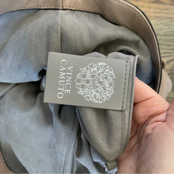 Vince Camuto Myri Convertible Leather Tote Bag in Cashmere color - Picture 8 of 12